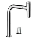 Змішувач для кухні Hansgrohe Metris Select 200 1jet sBox з витяжним виливом, хром (73804000)