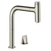 Смеситель для кухни Hansgrohe Metris Select 200 1jet, sBox (цвет - сталь), с вытяжным душем (73804800)