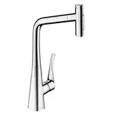 Змішувач для кухні Hansgrohe Metris Select 320 2jet з витяжним виливом, хром (73820000)