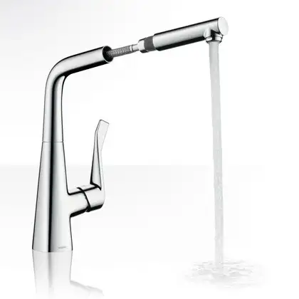 Смеситель для кухни Hansgrohe Metris (цвет - хром) (14821000) фото 2 Aquada.com.ua Смеситель для кухни Hansgrohe Metris (цвет - хром) (14821000) фото 2 Aquada.com.ua