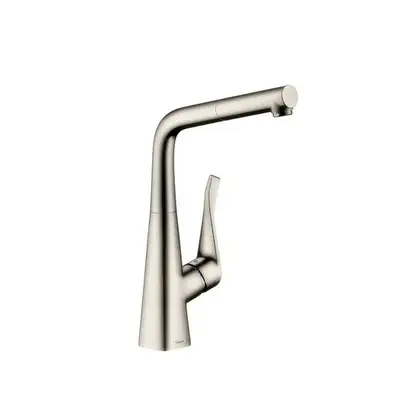 Смеситель для кухни Hansgrohe Metris (цвет - сталь) (14821800) фото 1 Aquada.com.ua