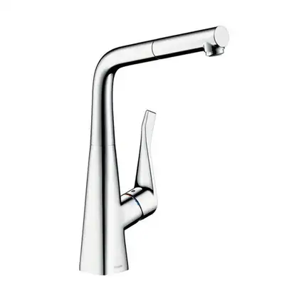 Смеситель для кухни, однорычажный Hansgrohe Metris (цвет - хром) (14823000) фото 1 Aquada.com.ua