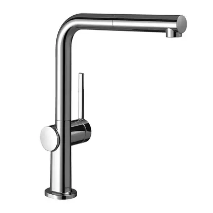 Смеситель для кухни Hansgrohe Talis M54 270 (цвет - хром), с вытяжным изливом (72809000) фото 1 Aquada.com.ua