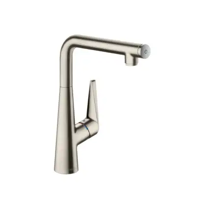 Смеситель для кухни, однорычажный Hansgrohe Talis Select S (цвет - сталь) (72820800) фото 1 Aquada.com.ua