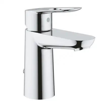 Смеситель для раковины Grohe Bau Loop (цвет - хром), без донного клапана (23336000) фото 1 Aquada.com.ua Смеситель для раковины Grohe Bau Loop (цвет - хром), без донного клапана (23336000) фото 1 Aquada.com.ua