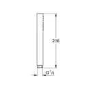 Лейка для душа Grohe Euphoria Cube Stick (цвет - хром), 1 тип струи (27698000) фото 2 Aquada.com.ua