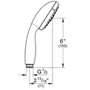 Лейка для душа Grohe New Tempesta (цвет - хром), 3 вида струи (28419001) фото 2 Aquada.com.ua