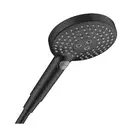Лейка для душа Hansgrohe Raindance Select S 120 (цвет - чёрный матовый), 3 вида струи (26530670) фото 1 Aquada.com.ua
