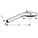 HANSGROHE Лейка для душа Croma Select S Vario (цвет - хром/белый), 3 вида струи (26802400) фото 3 Aquada.com.ua