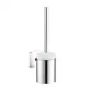 Ёршик с держателем Hansgrohe PuraVida (цвет - хром, стекло матовое) (41505000) фото 1 Aquada.com.ua