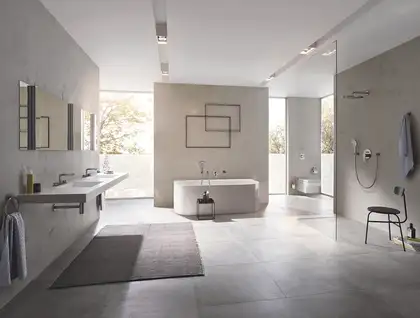 Лейка для душа Grohe Rainshower SmartActive Cube (цвет - тёмный графит, матовый), 3 вида струи (26574AL0) фото 4 Aquada.com.ua Лейка для душа Grohe Rainshower SmartActive Cube (цвет - тёмный графит, матовый), 3 вида струи (26574AL0) фото 4 Aquada.com.ua