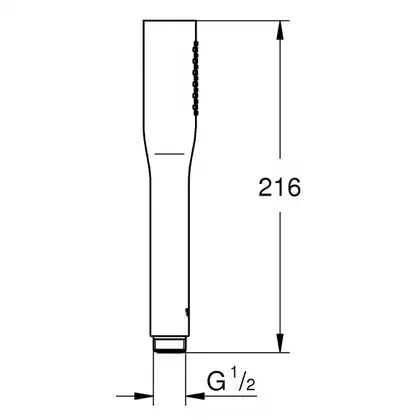Лейка для душа Grohe Euphoria Cosmopolitan Stick (цвет - розовое золото), 1 вид струи (27400DL0) фото 2 Aquada.com.ua Лейка для душа Grohe Euphoria Cosmopolitan Stick (цвет - розовое золото), 1 вид струи (27400DL0) фото 2 Aquada.com.ua