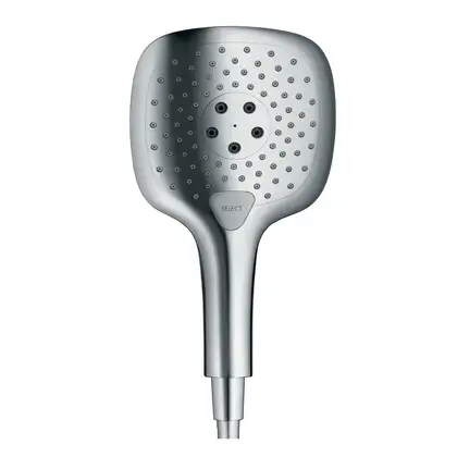 Лейка для душа Hansgrohe Raindance Select E 150 EcoSmart (цвет - хром), 3 вида струи (26551000) фото 2 Aquada.com.ua Лейка для душа Hansgrohe Raindance Select E 150 EcoSmart (цвет - хром), 3 вида струи (26551000) фото 2 Aquada.com.ua