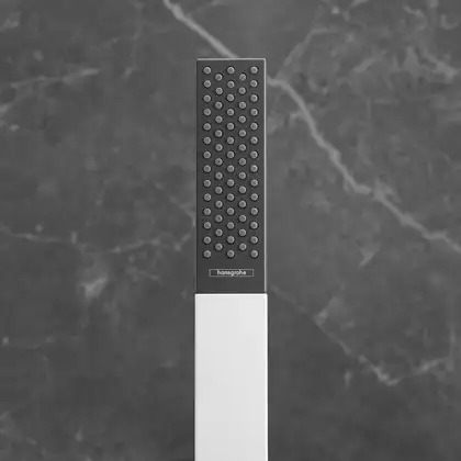 Лейка для душа "палочка" Hansgrohe Rainfinity (цвет - белый матовый/чёрный), 1 вид струи (26866700) фото 4 Aquada.com.ua Лейка для душа "палочка" Hansgrohe Rainfinity (цвет - белый матовый/чёрный), 1 вид струи (26866700) фото 4 Aquada.com.ua