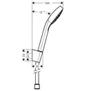 Душевой гарнитур Hansgrohe Croma Select S (цвет - хром/белый). 3 типа струи, шланг 1600 мм (26411400) фото 2 Aquada.com.ua
