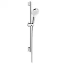 Душевой гарнитур Hansgrohe Crometta EcoSmart 9 л/мин (цвет - хром/белый), ручной душ 2 типа струи (26535400) фото 1 Aquada.com.ua
