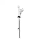 Душевой гарнитур Hansgrohe Crometta 100 Multi со штангой 65 см (цвет - хром/белый) (26650400) фото 1 Aquada.com.ua