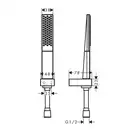 Душевой гарнитур Hansgrohe Rainfinity (цвет - хром/чёрный), 1 вид струи (26856000) фото 3 Aquada.com.ua