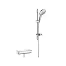 Душевой гарнитур с термостатом Hansgrohe Raindance Select (белый/хром) (27036400) фото 1 Aquada.com.ua