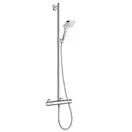 Душевой гарнитур с термостатом Hansgrohe Croma Select E (цвет - хром/белый) (27248400) фото 1 Aquada.com.ua