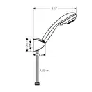 Душевой гарнитур Hansgrohe Crometta (цвет - хром), 3 вида струи (27568000) фото 2 Aquada.com.ua