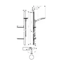 Душевой гарнитур Hansgrohe Raindance Select S (цвет - хром) (27646000) фото 2 Aquada.com.ua