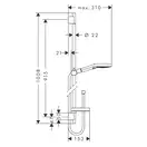 Душевой гарнитур Hansgrohe Raindance Select S PowderRain (цвет - хром), ручной душ 3 типа струи (27667000) фото 6 Aquada.com.ua