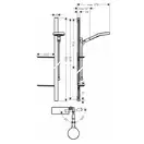 Душевой гарнитур Hansgrohe Rainfinity (цвет - хром), ручной душ 3 типа струи (27673000) фото 2 Aquada.com.ua