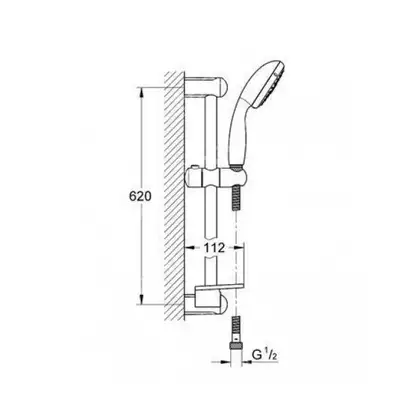 Душевой набор Grohe New Tempesta 100 (27927000) фото 3 Aquada.com.ua Душевой набор Grohe New Tempesta 100 (27927000) фото 3 Aquada.com.ua