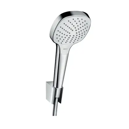 Ручной душ с держателем и шлангом 1,25 м Hansgrohe Croma Select S (цвет - хром/белый) (26425400) фото 1 Aquada.com.ua