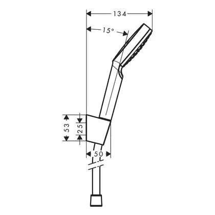 Душевой гарнитур Hansgrohe Crometta EcoSmart 9 л/мин (цвет - хром/белый), 1 тип струи, шланг 1600 мм (26569400) фото 2 Aquada.com.ua Душевой гарнитур Hansgrohe Crometta EcoSmart 9 л/мин (цвет - хром/белый), 1 тип струи, шланг 1600 мм (26569400) фото 2 Aquada.com.ua
