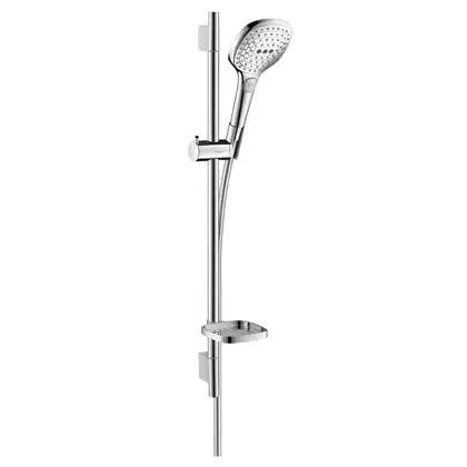 Душевой гарнитур Hansgrohe Raindance Select E (цвет - хром), ручной душ 3 типа струи (26620000) фото 1 Aquada.com.ua Душевой гарнитур Hansgrohe Raindance Select E (цвет - хром), ручной душ 3 типа струи (26620000) фото 1 Aquada.com.ua