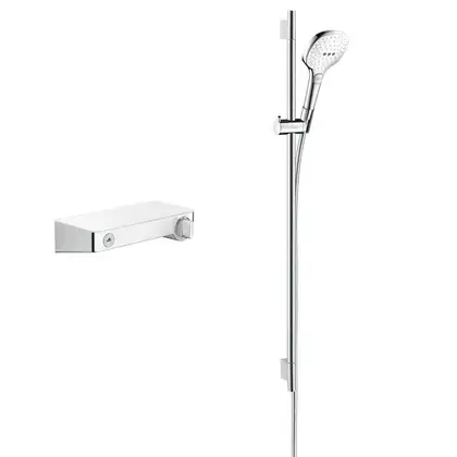 Душевой набор Hansgrohe ShowerTablet Select/Raindance E120 3jet, хром/белый (27027400) фото 1 Aquada.com.ua Душевой набор Hansgrohe ShowerTablet Select/Raindance E120 3jet, хром/белый (27027400) фото 1 Aquada.com.ua