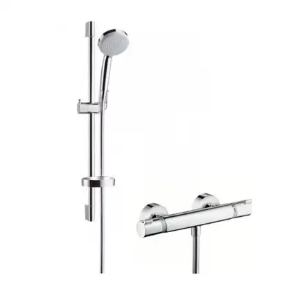 Душевой гарнитур Hansgrohe Croma 100 Vario с термостатом EcoSmart/Ecostat Comfort Combi (27035000) фото 1 Aquada.com.ua