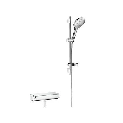 Душевой гарнитур с термостатом Hansgrohe Raindance Select (белый/хром) (27036400) фото 1 Aquada.com.ua