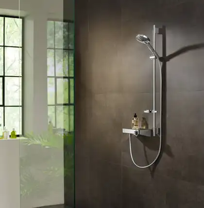Душевой гарнитур Hansgrohe Raindance Select S PowderRain (цвет - хром), ручной душ 3 типа струи (27667000) фото 3 Aquada.com.ua Душевой гарнитур Hansgrohe Raindance Select S PowderRain (цвет - хром), ручной душ 3 типа струи (27667000) фото 3 Aquada.com.ua