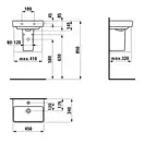 Маленькая (мини) раковина 45 х 34 см Laufen Pro S (H8159610001041) фото 9 Aquada.com.ua