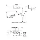 Мини-раковина Grohe Euro Ceramic 37 х 18 см, с покрытием PureGuard (3932700H) фото 2 Aquada.com.ua