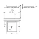 Раковина накладная на столешницу Grohe Cube Ceramic 40 х 40 см (3948200H) фото 2 Aquada.com.ua