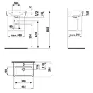 Маленькая (мини) раковина 45 х 34 см Laufen Pro (H8119510001041) фото 2 Aquada.com.ua