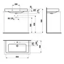 Раковина накладная на столешницу 85 х 46,5 см Laufen Pro S (H8169650001041) фото 2 Aquada.com.ua