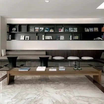 Керамогранит REX CERAMICHE REX MAGNUM I Bianchi Calacatta Lucido 160X160 (744201) фото 2 Aquada.com.ua