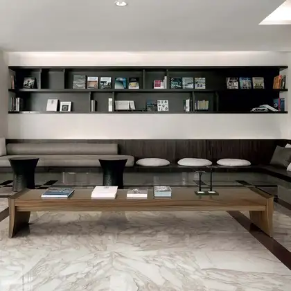 Керамогранит REX CERAMICHE REX MAGNUM I Bianchi Calacatta Lucido 120X240 (744210) фото 2 Aquada.com.ua
