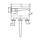 Смеситель для раковины Axor Bouroullec (цвет - хром) (19158000) фото 2 Aquada.com.ua