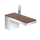 Смеситель для раковины Axor MyEdition (цвет - хром/чёрный орех) (47012000+47906000) фото 1 Aquada.com.ua