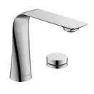 Электронный смеситель для раковины на 2 отверстия с питанием от сети Duravit D.1 (цвет - хром) (D11100007010) фото 1 Aquada.com.ua