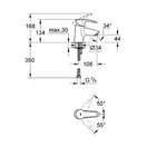 Смеситель для раковины Grohe Eurostyle New (цвет - хром) (32468001) фото 3 Aquada.com.ua