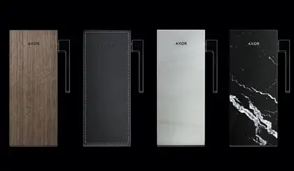 Смеситель для раковины напольный Axor MyEdition (цвет - хром/мрамор) (47042000+47914000) фото 2 Aquada.com.ua