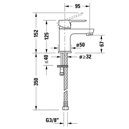 Смеситель для раковины Duravit A.1 (цвет - хром), без донного клапана (A11010002010) фото 2 Aquada.com.ua Смеситель для раковины Duravit A.1 (цвет - хром), без донного клапана (A11010002010) фото 2 Aquada.com.ua