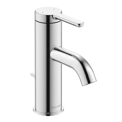 Смеситель для раковины Duravit C.1 (цвет - хром), с донным клапаном (C11010001010) фото 1 Aquada.com.ua